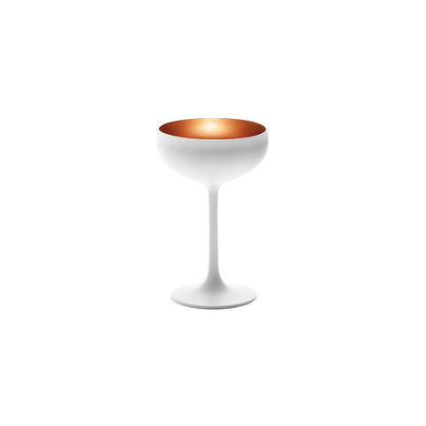 STOLZLE OLYMPIC CHAMPAGNE COUPE 230ml MATT WHITE/BRONZE Box of 6 - Hospitality Connect