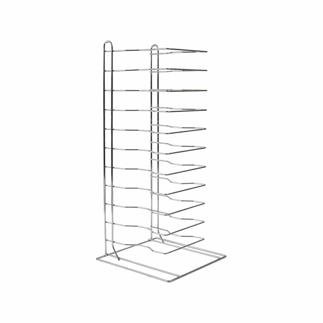KH AMORE HEAVY DUTY PIZZA STAND 11 SLOT CHROME STEEL