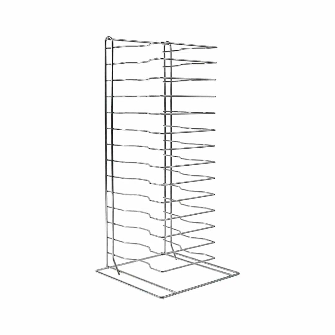 KH AMORE HEAVY DUTY PIZZA STAND 15 SLOT CHROME STEEL