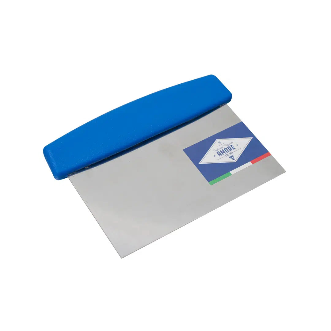 KH AMORE DOUGH SCRAPER 150 X 79MM BLUE HANDLE