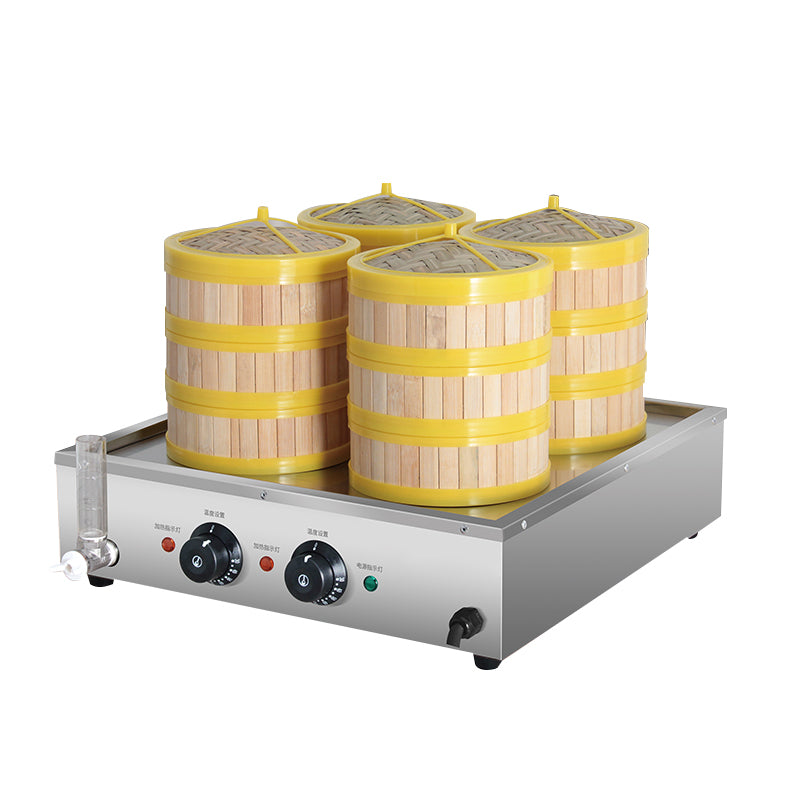 KitchenKnock Electric four Head Steamer - 3KW 392848