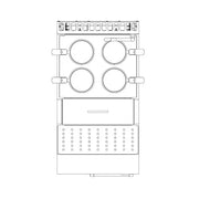 B&S Black Noodle Cooker with Soup Warmer insert (4 rounds + 1 rec) NC-4-SW-1. - Hospitality Connect