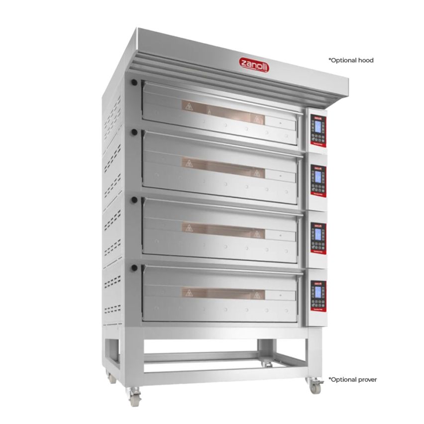 Zanolli Teorema Polis 3/MC26-3/MC18-1 Multi-height Quadtriple Deck Bakery Oven – POM3E06A-3+POM3E04A-1