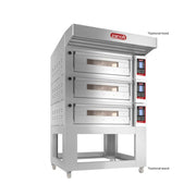 Zanolli Teorema Polis 2/MC18-3 Triple Deck Bakery Oven – 2 + 2 + 2 Tray (400 x 600) Capacity POM2E04A-3