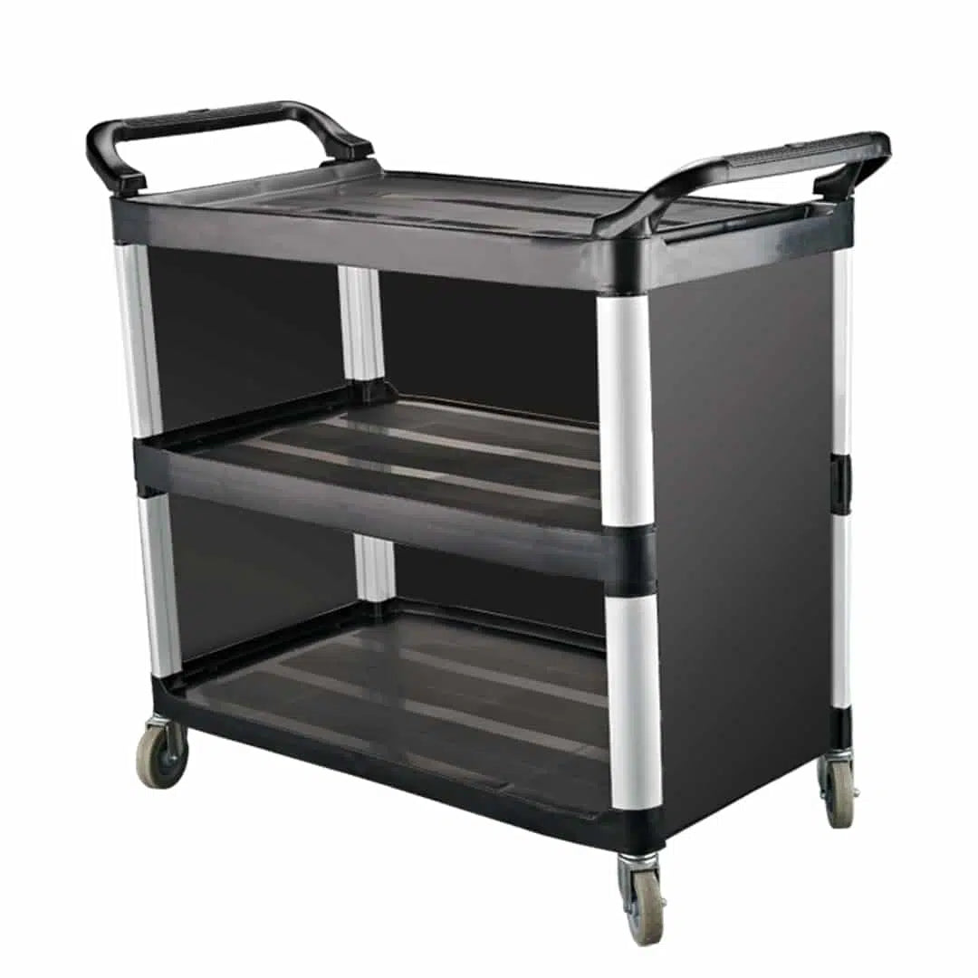 KH UTILITY CART 3-SIDE ENCLOSED SMALL 815 x 430 x 950mm BLACK