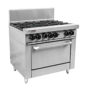 Trueheat RC Series 900mm Range 6 Open Burners RCR9-6 - Hospitality Connect