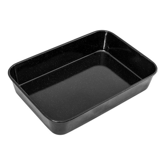 BAKEMASTER Professional Vitreous Enamel Roasting Pan, 40 x 28 x 8cm - Non Stick - Hospitality Connect