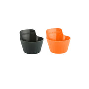 BAKEMASTER Silicone Baking Cups Set of 12, 7 x 4cm - Grey/Orange - Hospitality Connect