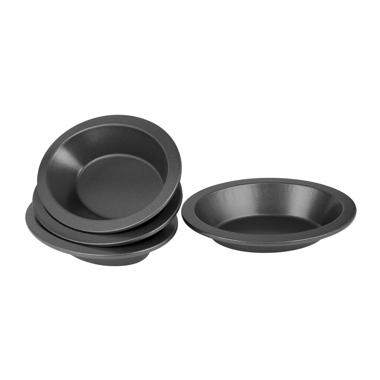 BAKEMASTER Mini Non Stick Oval Pie Dish 16 x12.5cm Set of 4 - Hospitality Connect