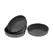 Bakemaster Loose Base Quiche Pan Set of 4 - Hospitality Connect