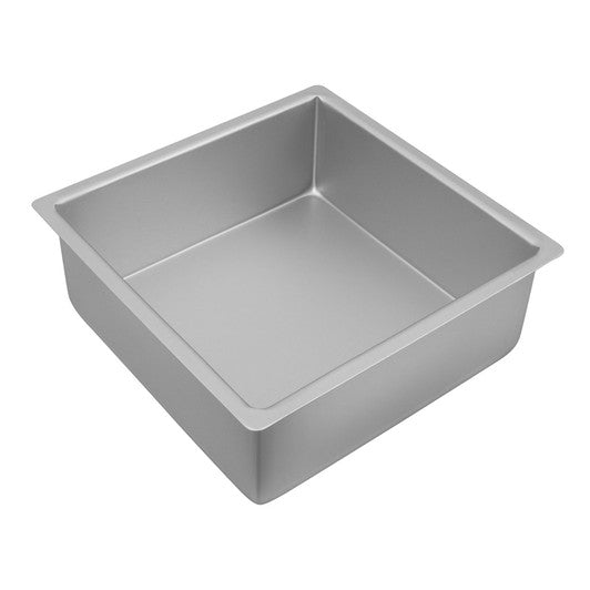 BAKEMASTER Silver Anodised Square Deep Cake Pan, 25 x 10cm - Hospitality Connect