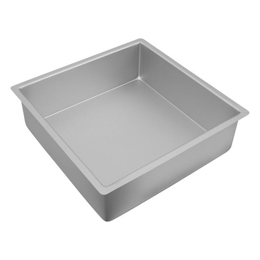 BAKEMASTER Silver Anodised Square Deep Cake Pan, 30.5 x 10cm - Hospitality Connect