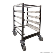 Modular Systems S/S Underbench 4 Tray Dishwasher Basket Trolley on Castors 550x520x850mm 406227C