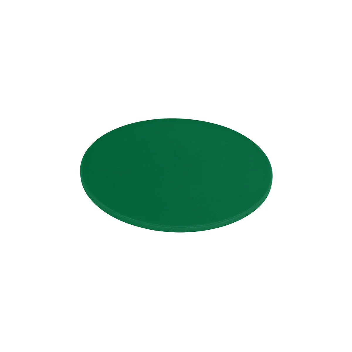 CHEF INOX ROUND CUTTING BOARD PE 350x13mm GREEN - Hospitality Connect
