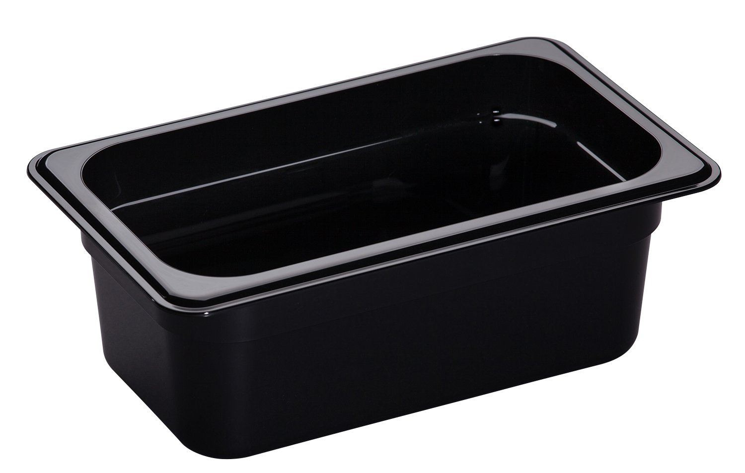 CAMBRO GN 1/4 Food Pan 100mm 2.5L - Black Box of 6 - Hospitality Connect