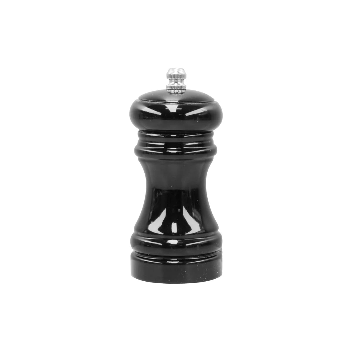 CHEF INOX CAFE MILL SALT/PEPPER WOOD CERAMIC GEAR 115mm BLK - Hospitality Connect
