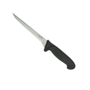 KH KHARVE BONING KNIFE STRAIGHT AND NARROW CURVED BLADE 15CM BLACK HANDLE