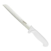 KH KHARVE BREAD KNIFE SERRATED 20CM WHITE HANDLE