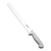 KH KHARVE BREAD KNIFE SERRATED 25CM WHITE HANDLE