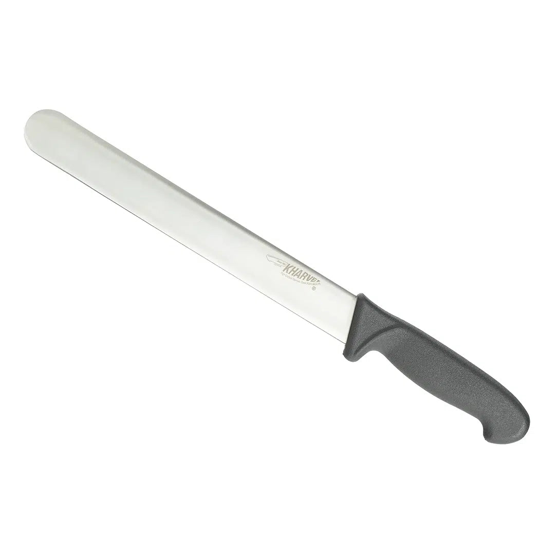 KH KHARVE ROAST SLICER PLAIN 25CM BLACK HANDLE