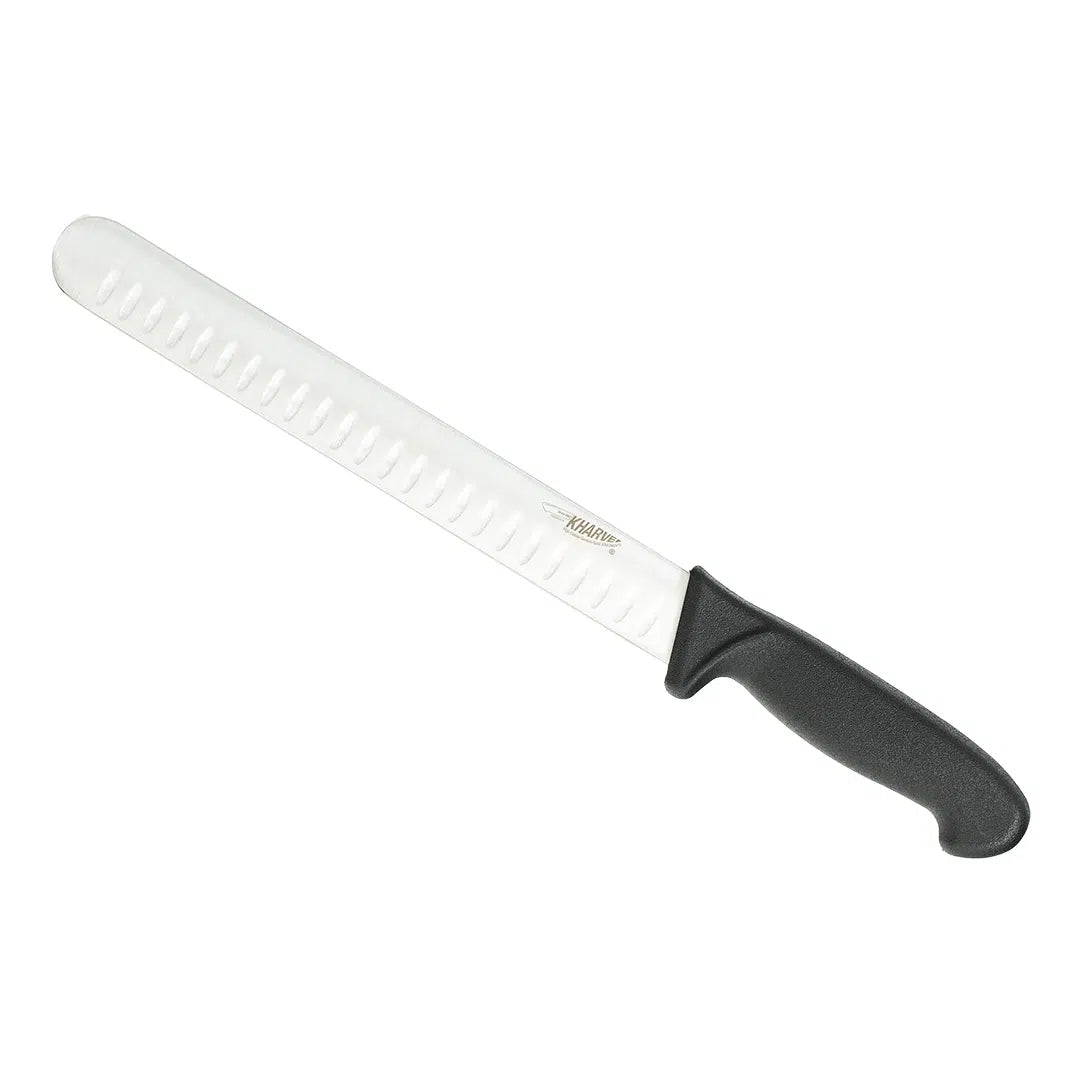 KH KHARVE ROAST SLICER GRANTON BLADE 25CM BLACK HANDLE