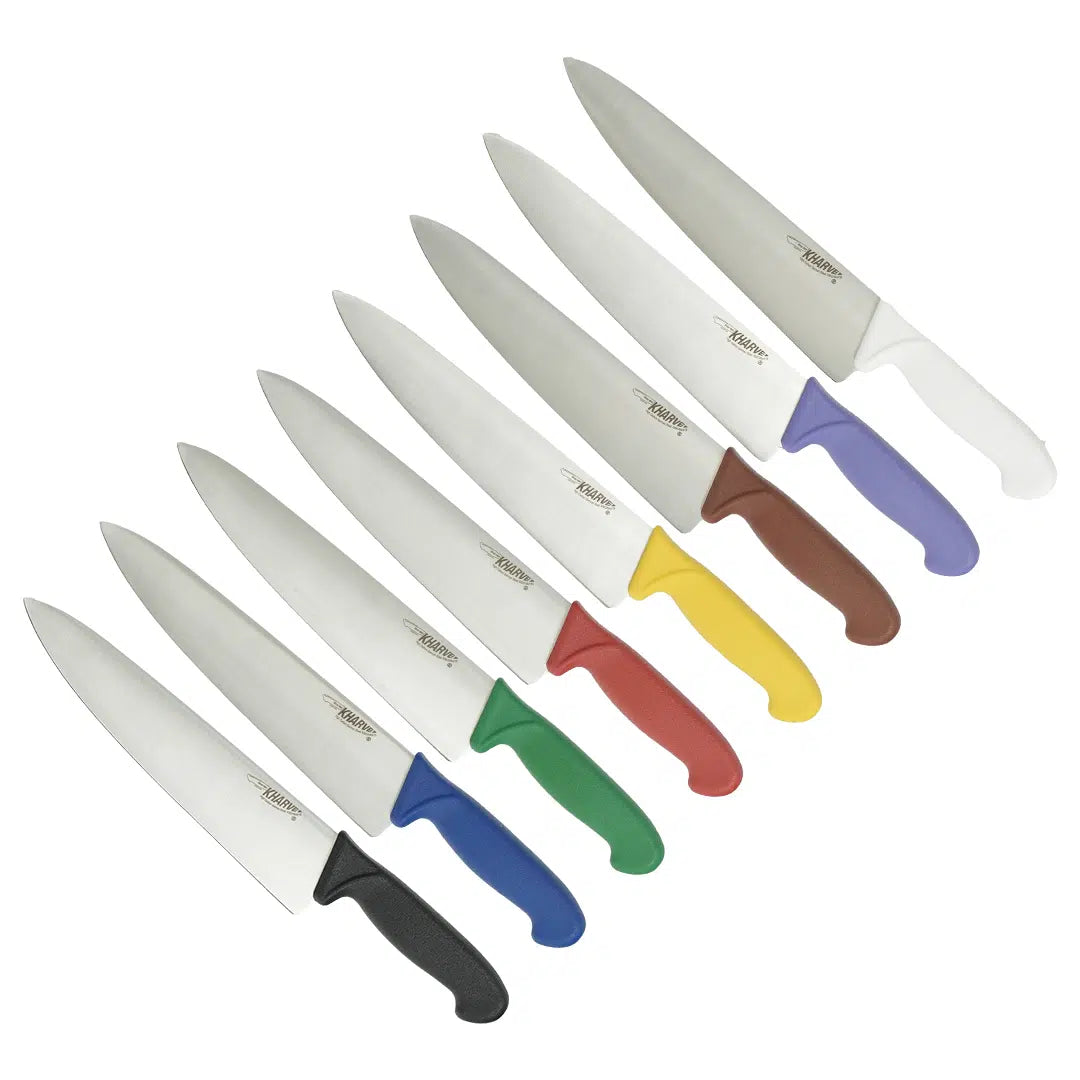KH KHARVE COOKS KNIFE 25CM PURPLE HANDLE