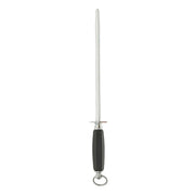 KH KHARVE SHARPENING STEEL ROUND 30CM BLACK HANDLE