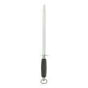 KH KHARVE SHARPENING STEEL OVAL 30CM BLACK HANDLE