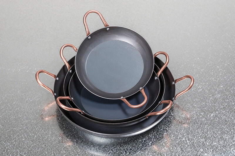 Aussie Cookware 12” Black Steel Paella Pan - Hospitality Connect