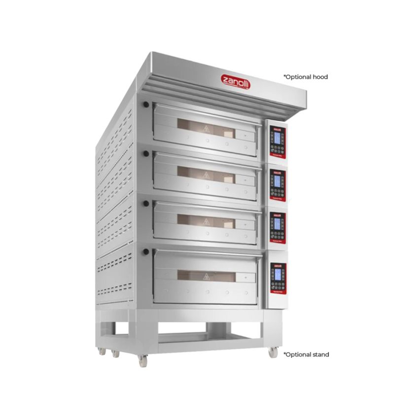 Zanolli Teorema Polis 4/MC26-1/MC18-3 Multi-height Quadtriple Deck Bakery Oven –POM4E06A-1+POM4E04A-3