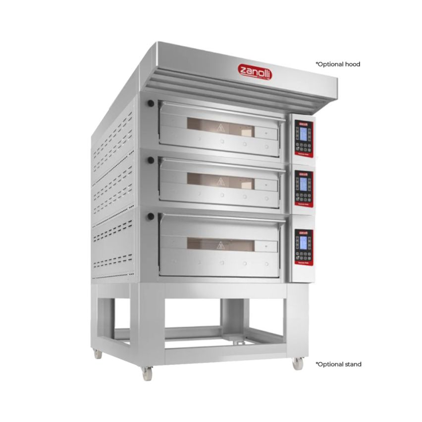Zanolli Teorema Polis 4/MC26-1/MC18-2 Multi-height Triple Deck Bakery Oven – POM4E06A-1+POM4E04A-2