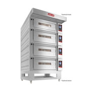 Zanolli Teorema Polis 4/MC26-3/MC18-1 Multi-height Quadtriple Deck Bakery Oven – POM4E06A-3+POM4E04A-1