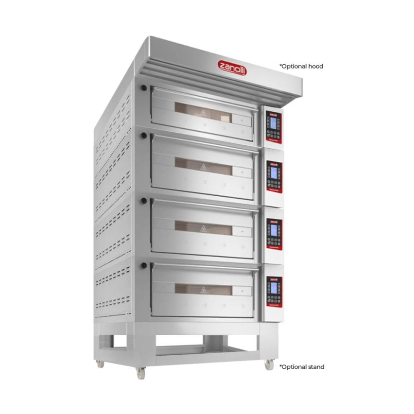 Zanolli Teorema Polis 4/MC26-3/MC18-1 Multi-height Quadtriple Deck Bakery Oven – POM4E06A-3+POM4E04A-1