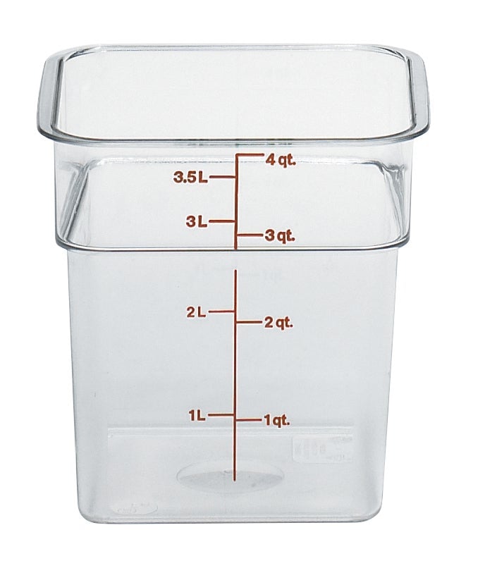 Cambro Camwear Storage Container 3.8L - Clear Box of 6 - Hospitality Connect