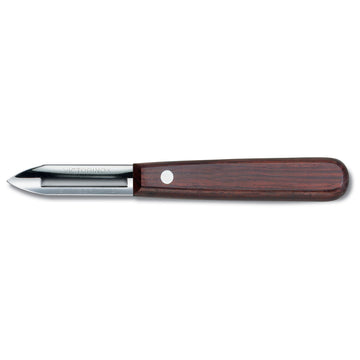 VICTORINOX Potato Peeler, Single Edge 10cm - Wood - Hospitality Connect