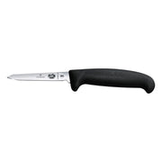 VICTORINOX Poultry Knife, Small Handle Extra Narrow Pointed 8cm - Black - Hospitality Connect