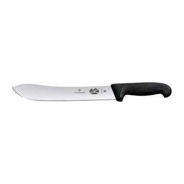VICTORINOX Butchers Knife, Wide Tip 25cm - Black - Hospitality Connect