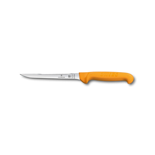 Victorinox Swibo Fish Filleting Knife, Flexible Narrow Handle Scaler, 16cm - Hospitality Connect