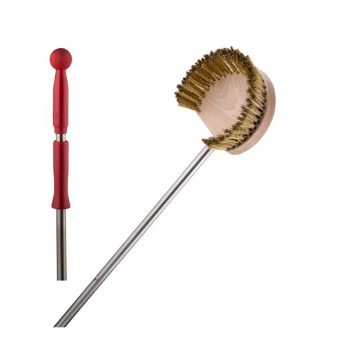 Piazza Oven Brass Brush Rotable Round 17x14x7cm - 161cm Stainless Steel - Hospitality Connect