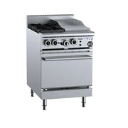 B&S Black Oven with Two Open Burners & 300mm Grill Plate OV-SB2-GRP3.