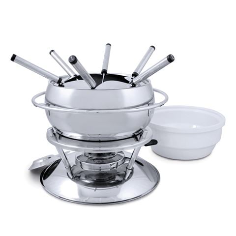SWISSMAR Fondue Zuri 11 Piece Stainless Steel Fondue Set - Hospitality Connect