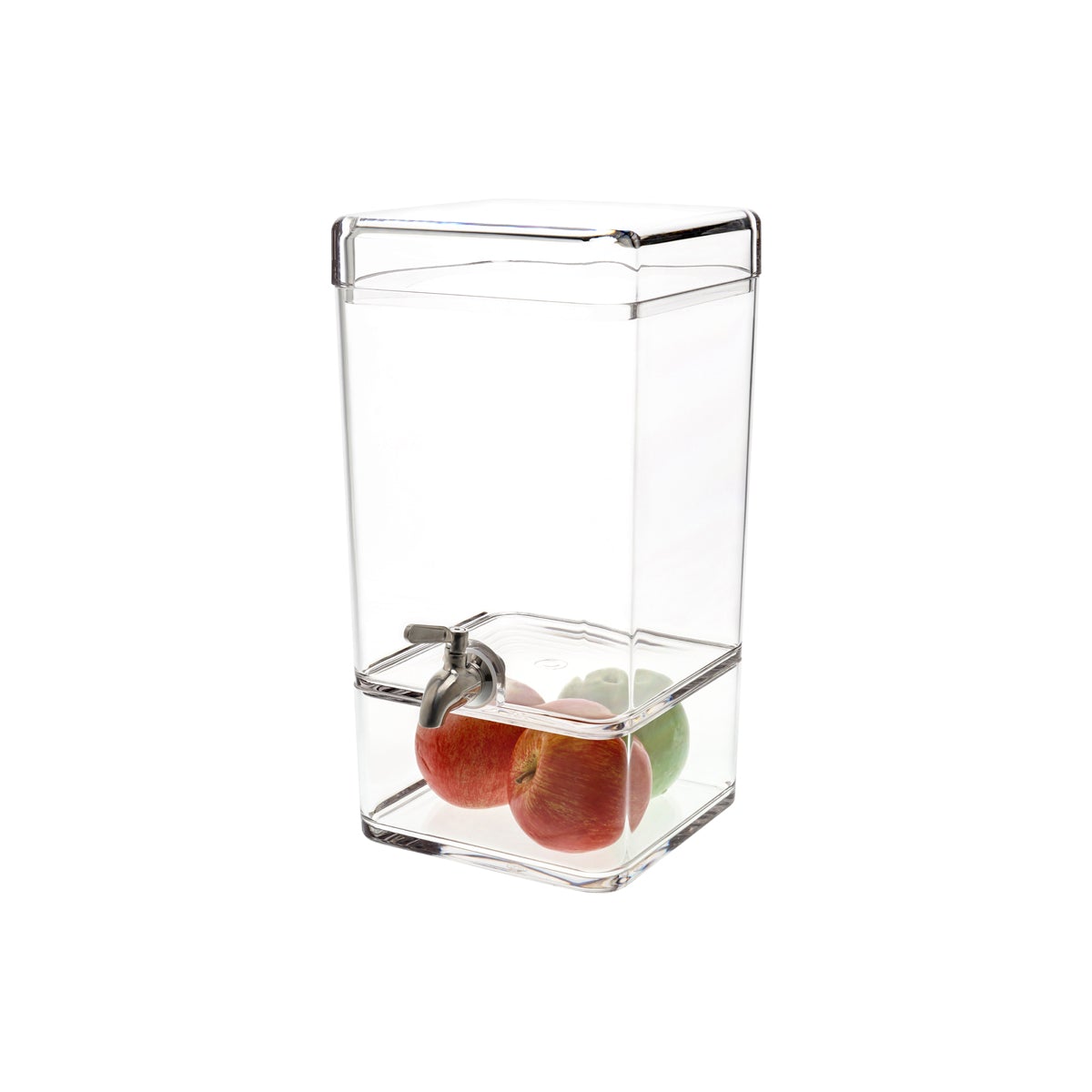 CHEF INOX SQUARE JUICE DISPENSER POLY 247x200x348mm 7.5lt - Hospitality Connect