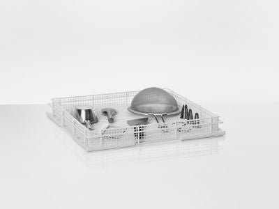 Winterhalter wire open cup and cutlery rack for dishwashers, 500x500x66mm, durable stainless steel washing basket.
