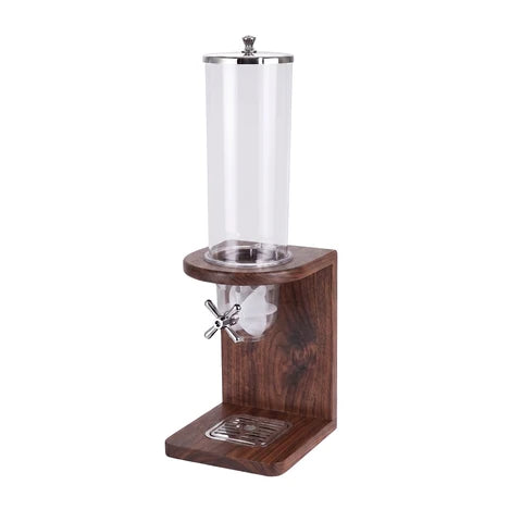 CHEF INOX SERVE SINGLE CEREAL DISPENSER 200x220x640mm WALNUT