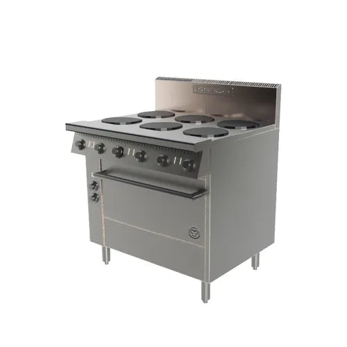 Goldstein 800 SERIES 6 Burner Cooktop OVEN RANGES Fan Force PE6S28FF. - Hospitality Connect