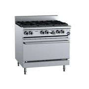 B&S Black Six Burner Oven OV-SB6. - Hospitality Connect