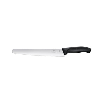 Victorinox Pastry Knife , Wavy Edge 26cm - Black - Hospitality Connect