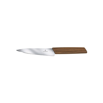 Victorinox Kitchen Knife, Straight Edge 15cm - Walnut - Hospitality Connect