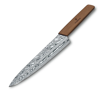 Victorinox Carving Knife Limited Edition Damast, Straight Edge 22cm - Walnut - Hospitality Connect