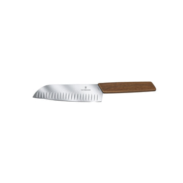 Victorinox Santoku Knife, Straight Edge 17cm - Walnut - Hospitality Connect